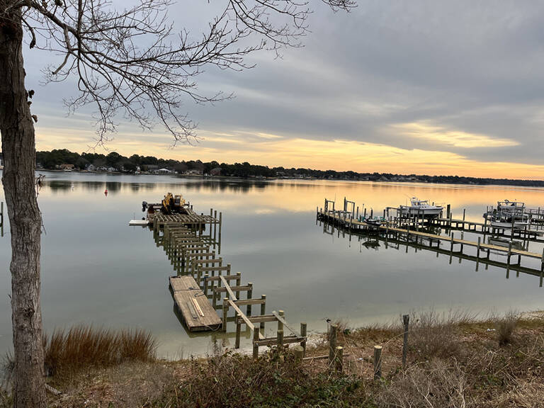 Pier under construction